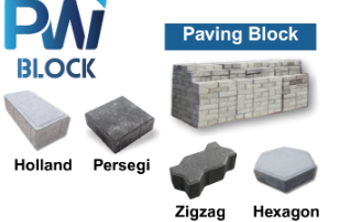 Paving Block berbagai jenis: Holland, Persegi, dll